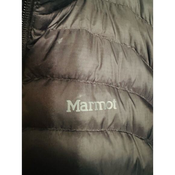 MARMOT Women’s Black 600 Fill Goose Down Zip Up Jacket Coat size Large - Picture 11 of 15
